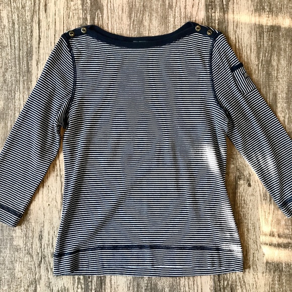 Lauren Ralph Lauren Striped Boatneck Top - Picture 1 of 6
